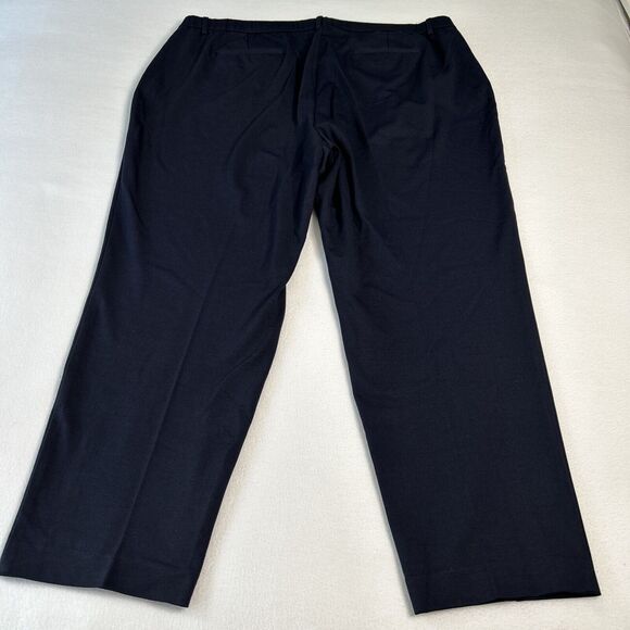 Talbots Women's Size 24W NWT Elastic Waist Pull On Straight Leg Pants Blue - Picture 3 of 8